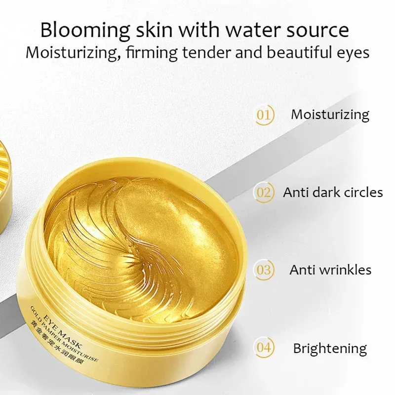 60 Piece Collagen Eye Mask For Moisturizing & Firming Anti Dark Circles & Gel Care