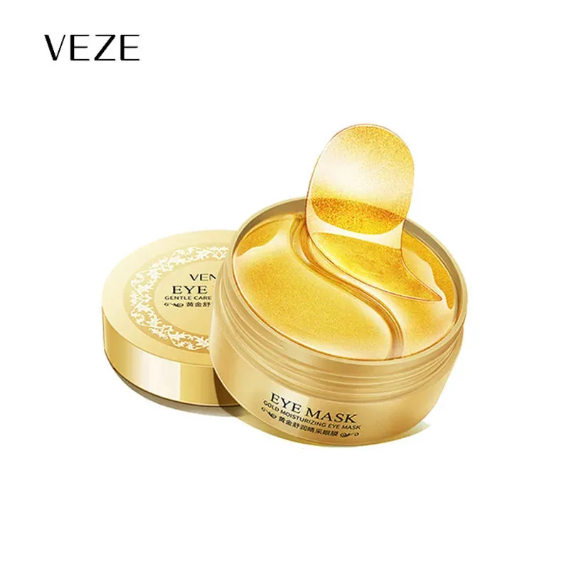 60 Piece Gold Crystal Collagen Eye Mask For Moisturizing & Firming