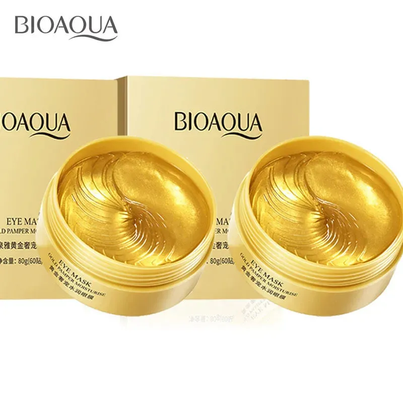 60 Piece Gold Crystal Collagen Eye Mask For Moisturizing & Firming