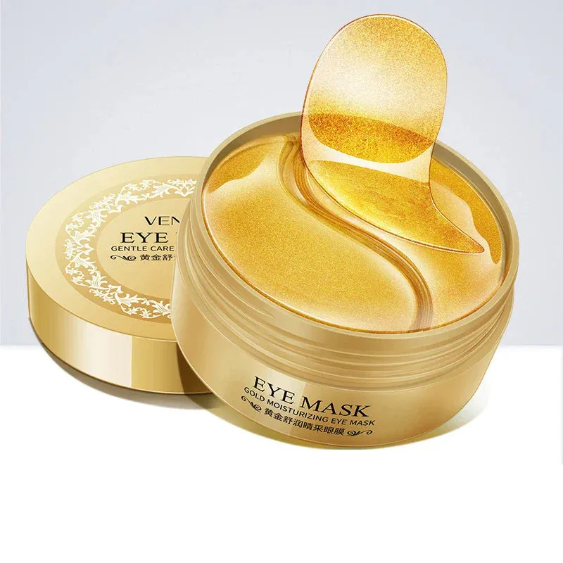 60 Piece Gold Crystal Collagen Eye Mask For Moisturizing & Firming
