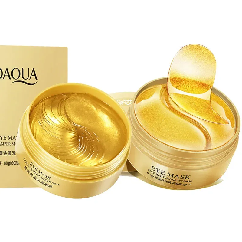 60 Piece Gold Crystal Collagen Eye Mask For Moisturizing & Firming
