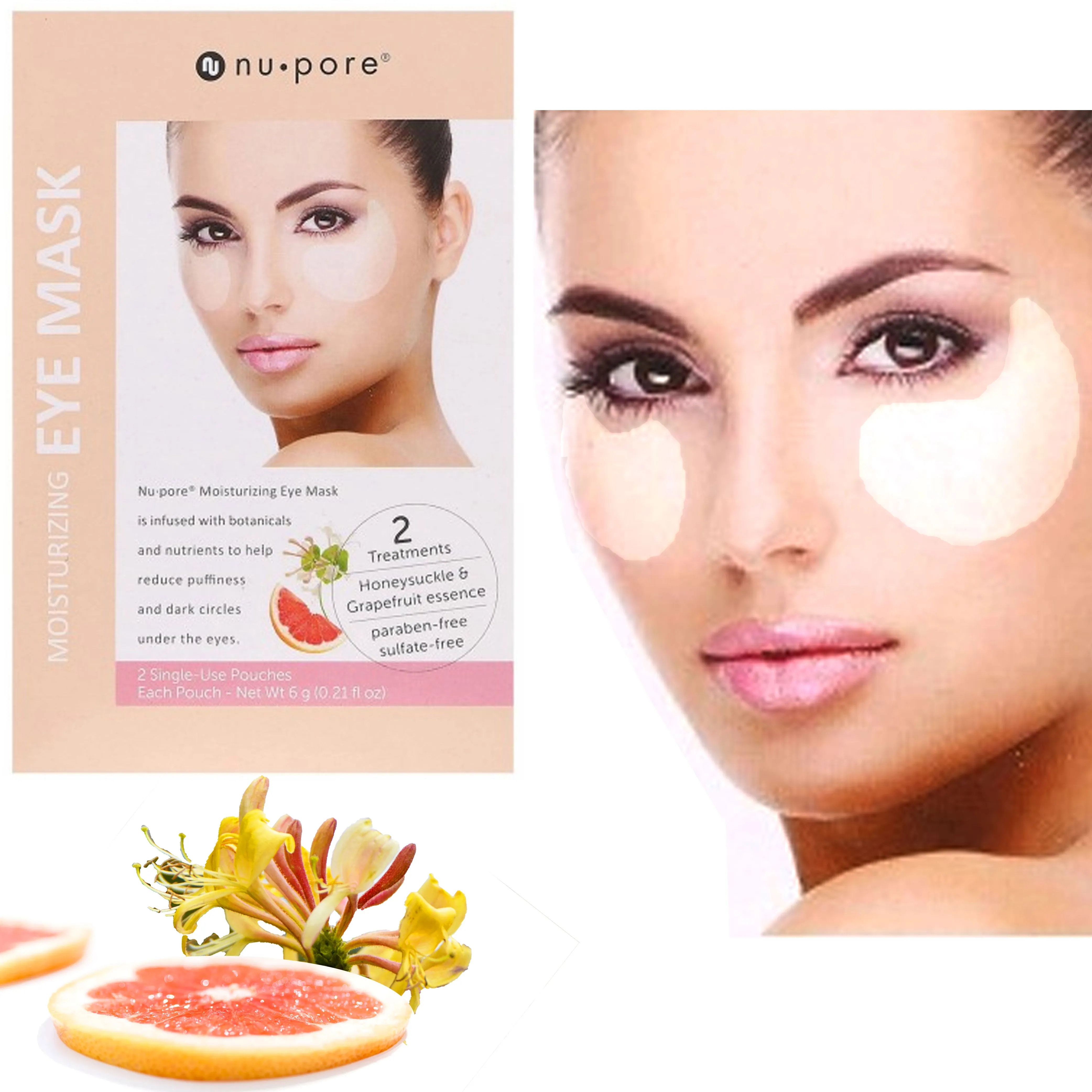 8 Strips Nu-Pore Eye Moisturizing Mask Anti Age Wrinkle Revitalizing Gel Patches