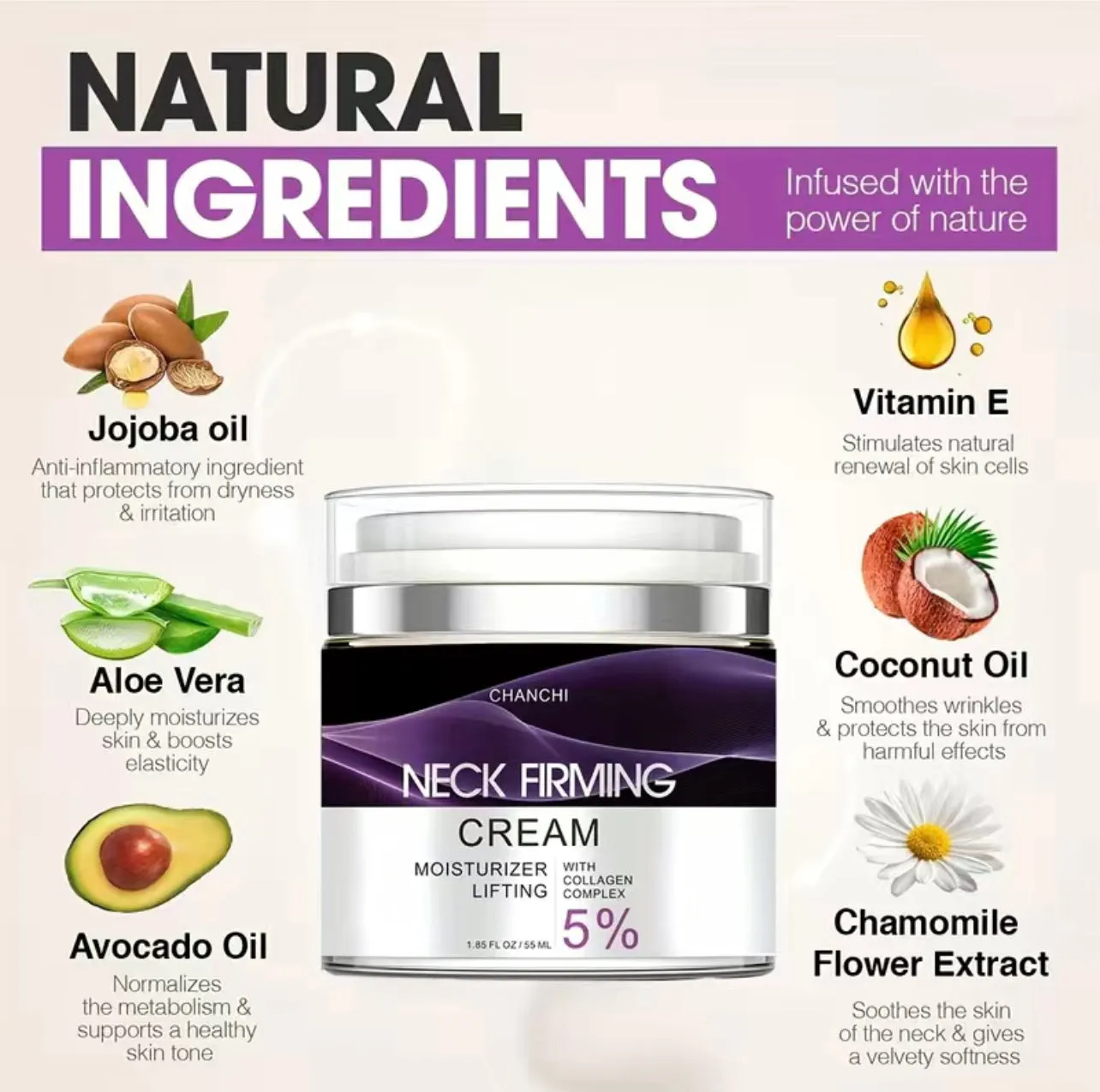 Anti-Aging Lifting, Firming and Contouring Neck Cream- Clinical Grade Skincare