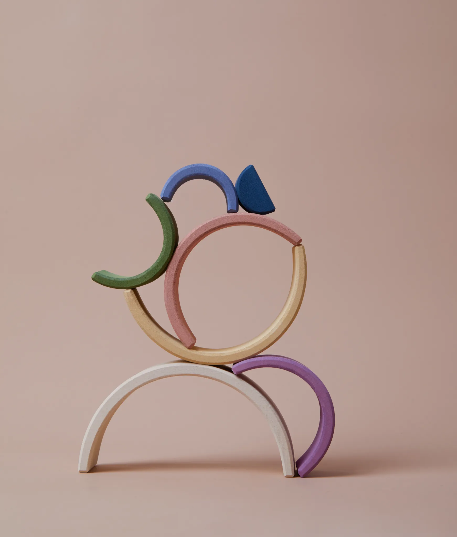 Arch Stacker - White Outside, Colorful Inside by Raduga Grez