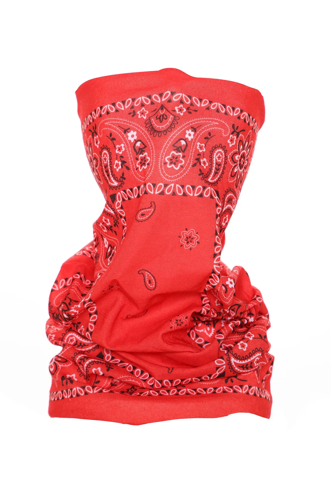 Bandana Sleeve Face Mask - Red
