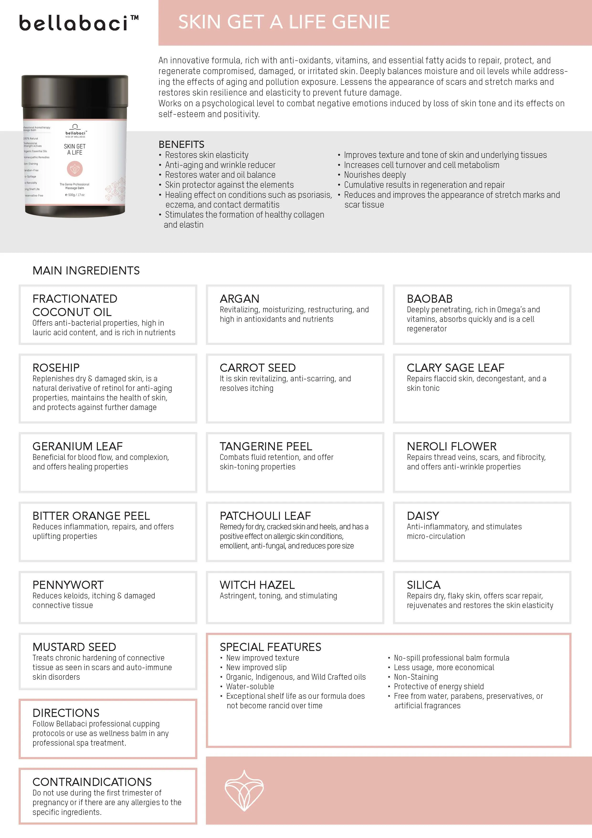 Bellabaci Skin Get A Life Wellness Balm, 17.63 oz