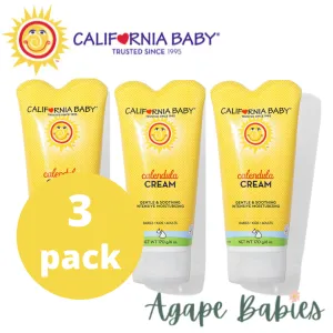 California Baby Calendula Cream Tube 6oz - Pack of 3 Exp: 04/24