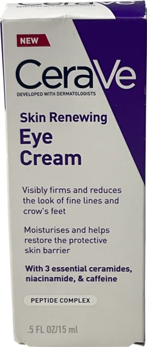Cerave Renewing Eye Cream With Peptide Complex & Caffeine For Brighter 15ml
