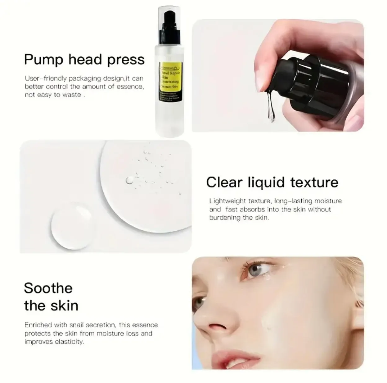 Clinical Grade Korean Skincare- 96% Snail Mucin- Our Best Selling Serum