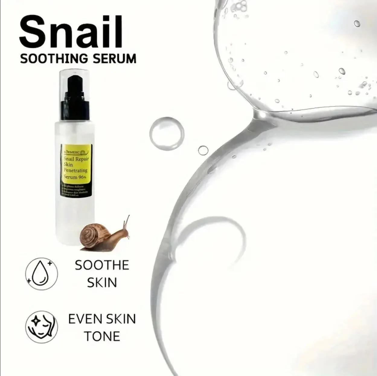 Clinical Grade Korean Skincare- 96% Snail Mucin- Our Best Selling Serum