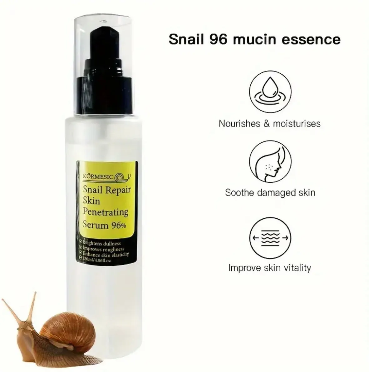 Clinical Grade Korean Skincare- 96% Snail Mucin- Our Best Selling Serum