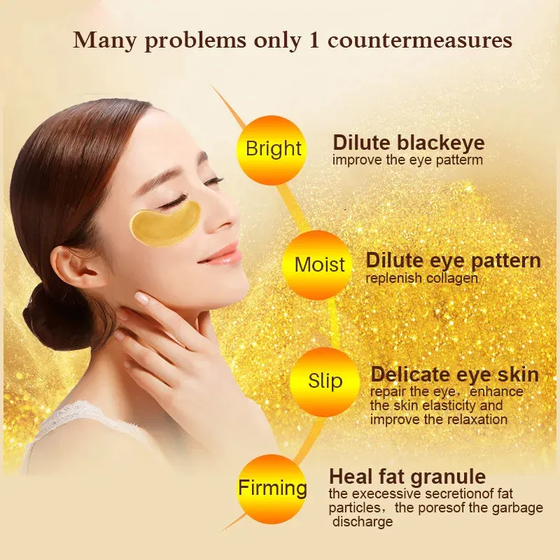 Crystal Gold Eye Patches Anti Dark Circles & Eye Bags
