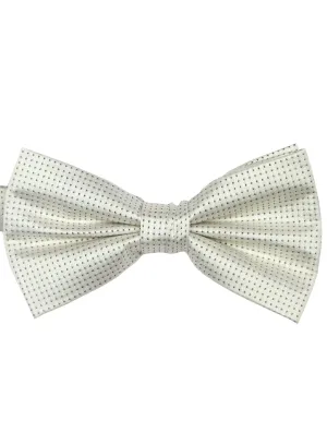 DCLIC Classic Microdot Bow Tie - White