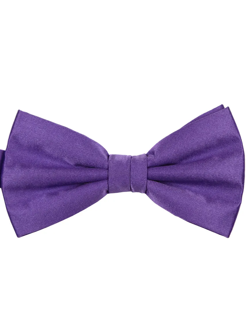 DCLIC Classic Plain Bow Tie - Purple