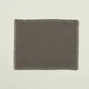 Essential Cotton Placemats Set of 4 (Dark Grey)