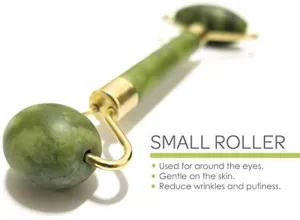 Importikaah Natural Jade Facial Roller Set: Anti-Aging Massager (2 pcs)