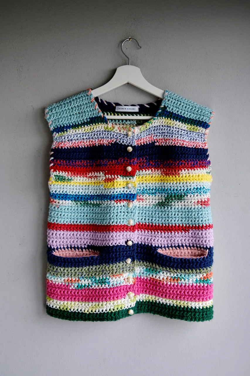 Knitwear No. 118. Alice. Hand-crocheted vest.