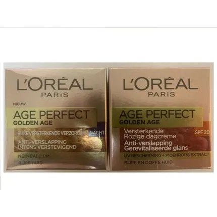 L'Oreal Golden Age Perfect day and night cream 2x50 ml - pack of 2, L'Oreal