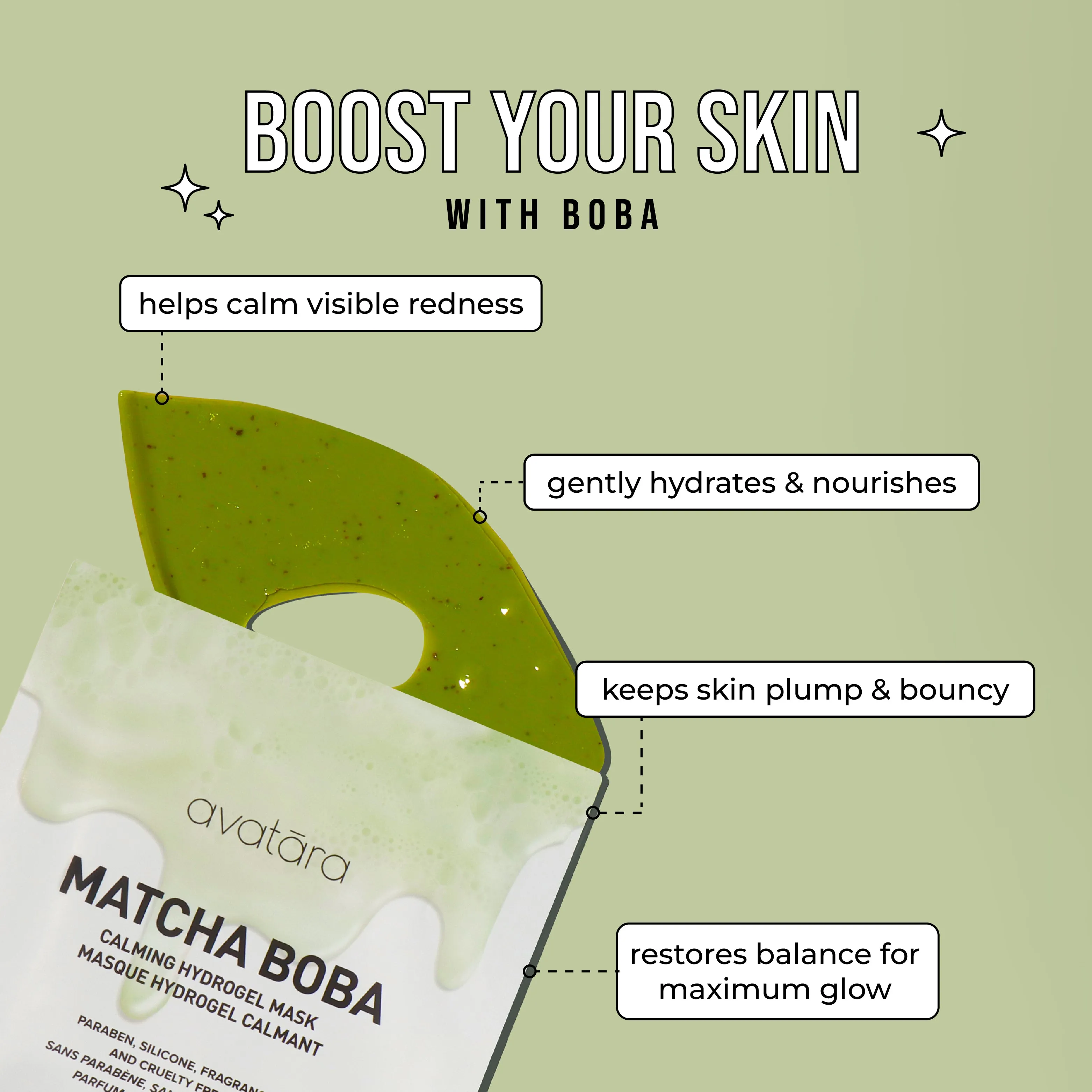 Matcha Boba Mask