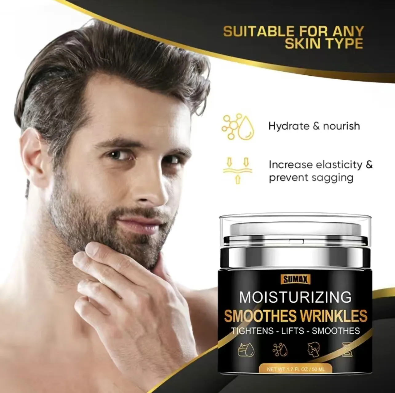 Men's Anti-Aging Skin Tightening Collagen Boost Facial Cream- Our Clinicians Favorite