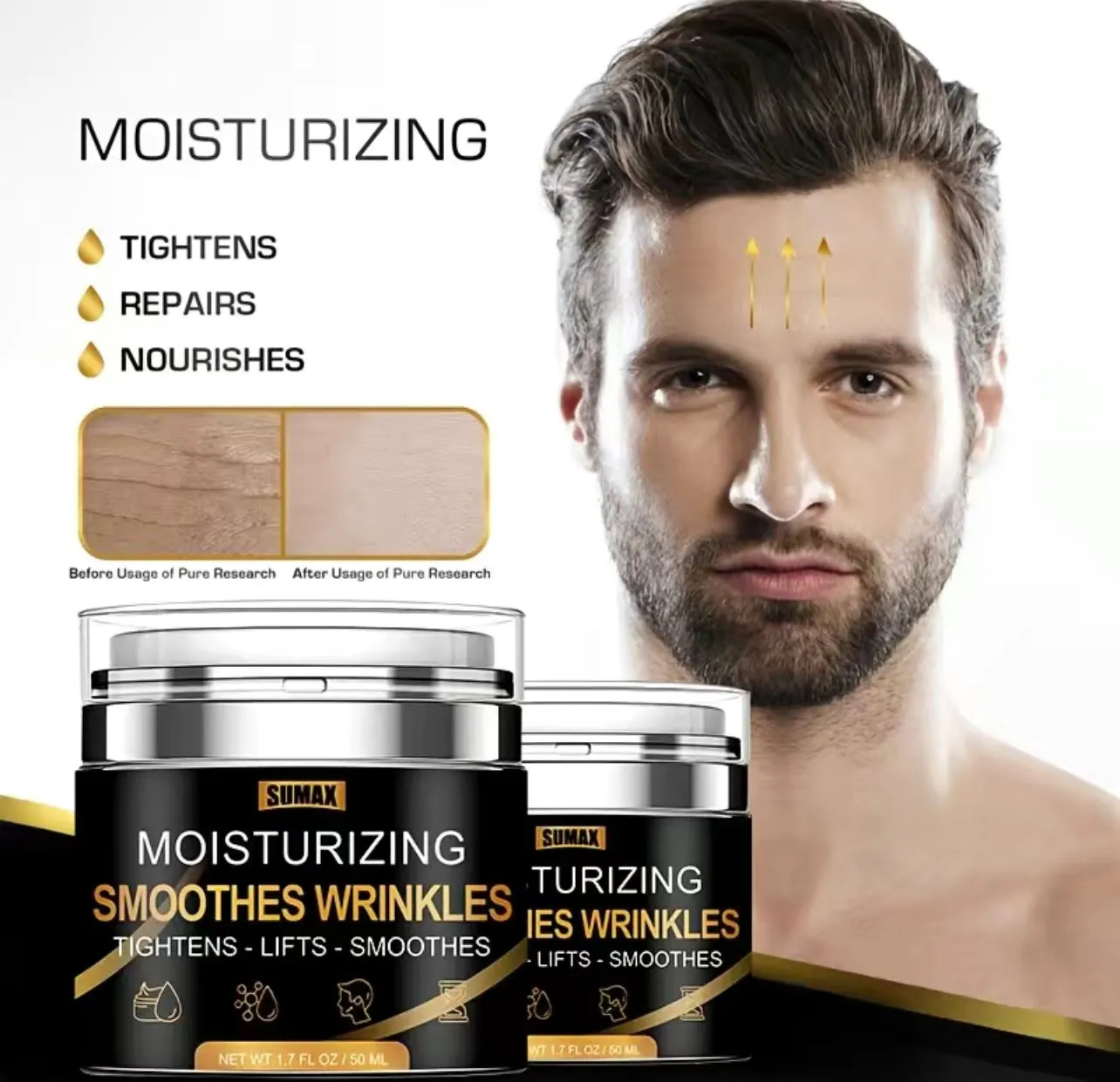 Men's Anti-Aging Skin Tightening Collagen Boost Facial Cream- Our Clinicians Favorite