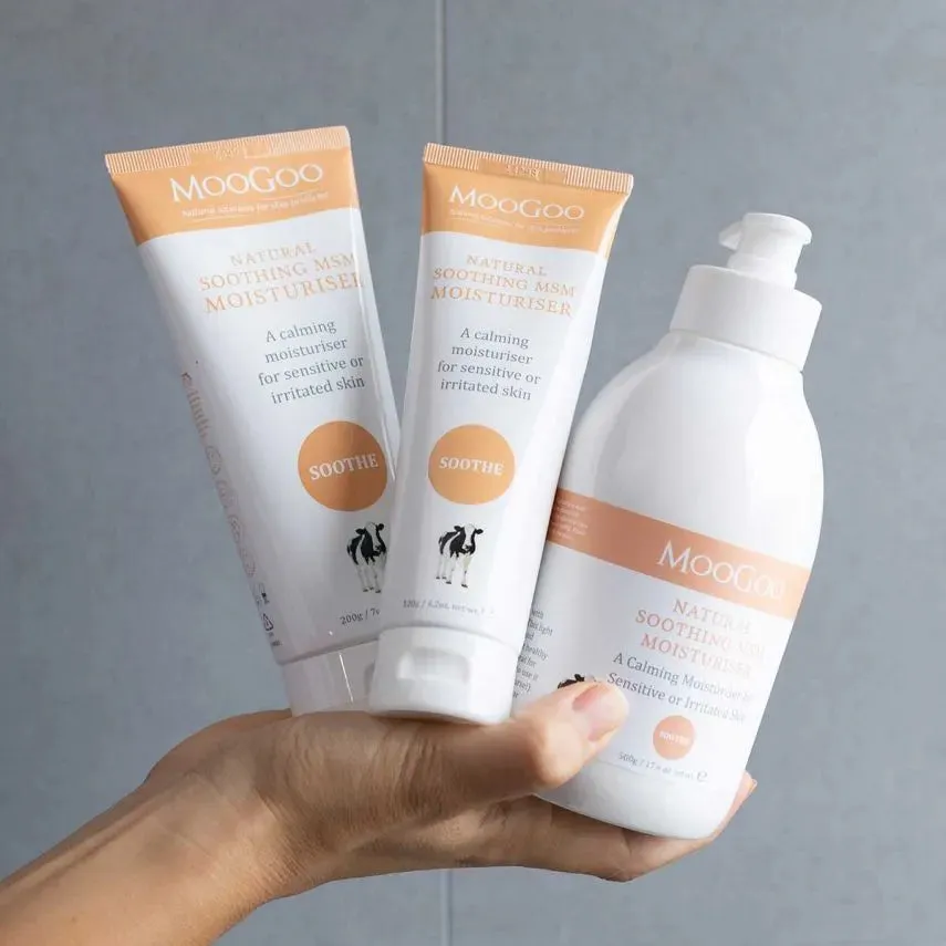 MooGoo MSM Soothing Moisturiser 120GM For Irritable Skin Exp: 09/25
