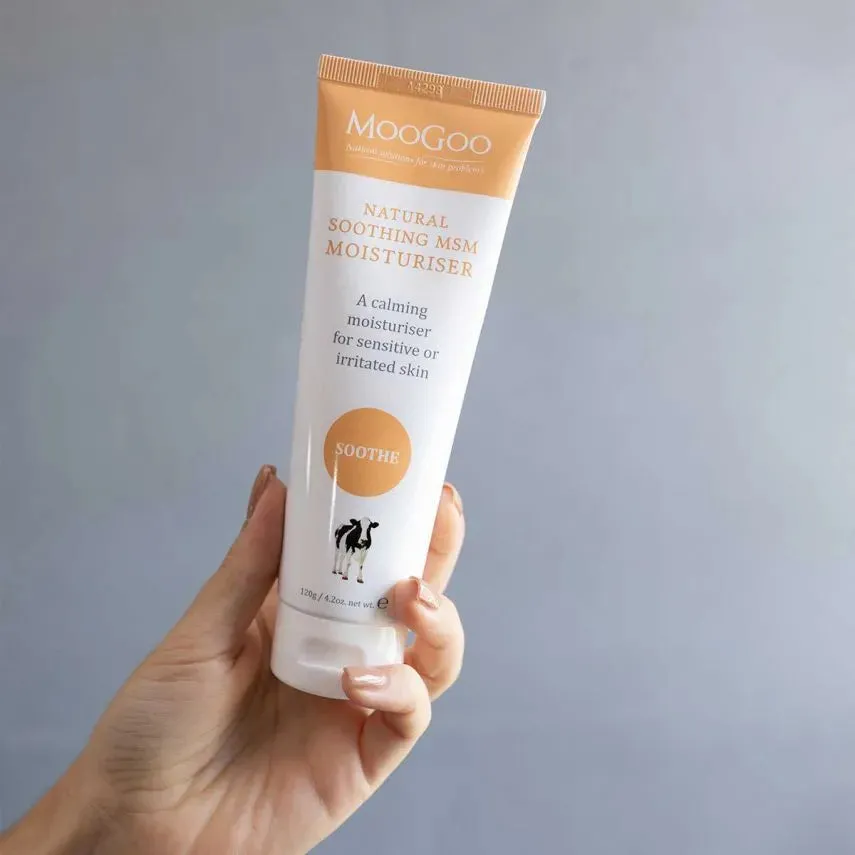 MooGoo MSM Soothing Moisturiser 120GM For Irritable Skin Exp: 09/25