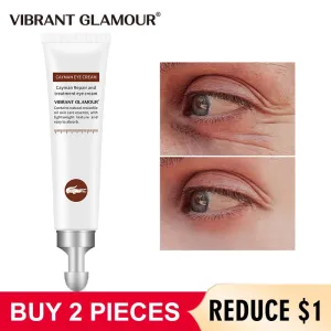 VIBRANT GLAMOUR Crocodile Anti-Aging Eye Cream Remove Dark Circles Puffiness Lighten fine lines Whitening Moisturizing eye care