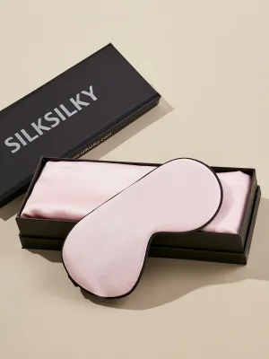Weihnachtsgeschenkset - 19 Momme Seidenkissenbezug & Augenmaske